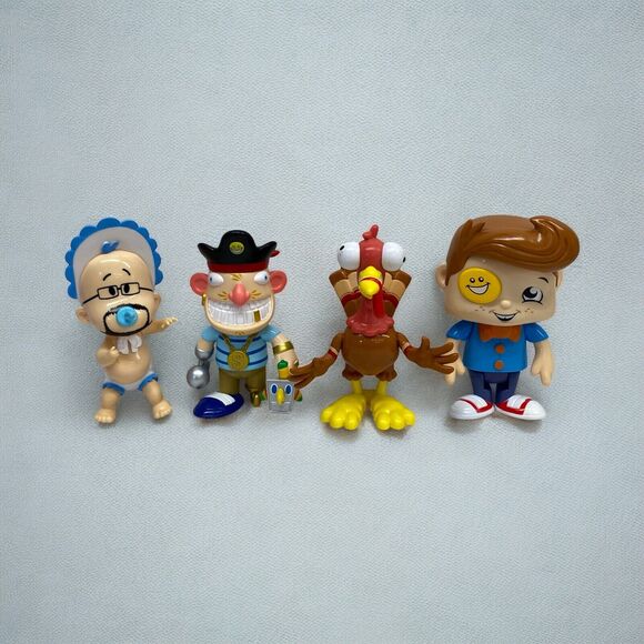 4 The Big Fig! FGTeeV Figurines Bonkers Toys 5" YouTube Duddy Turkey Funnel Boy - Picture 1 of 8